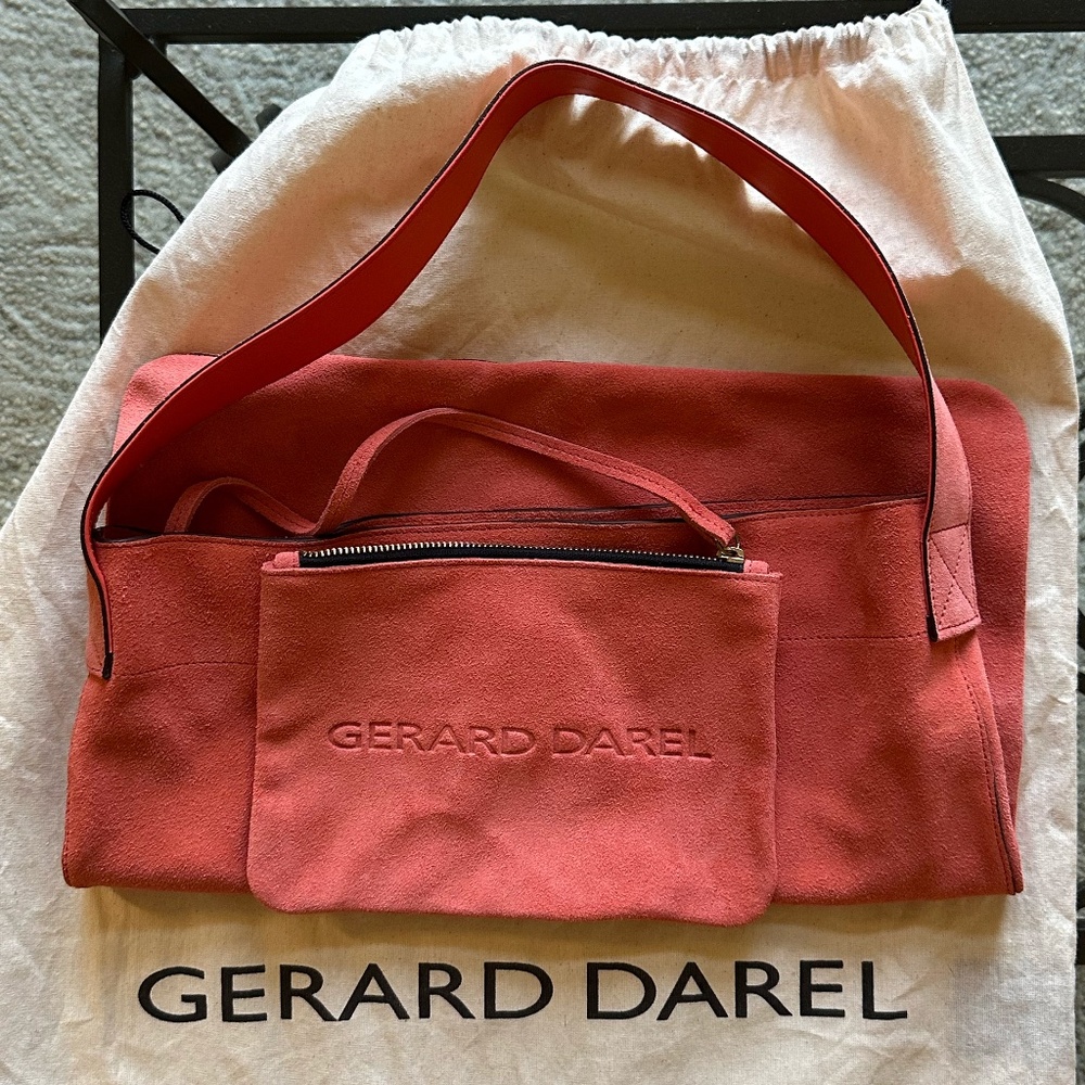 NEW GERARD DAREL suede "LADY" totebag